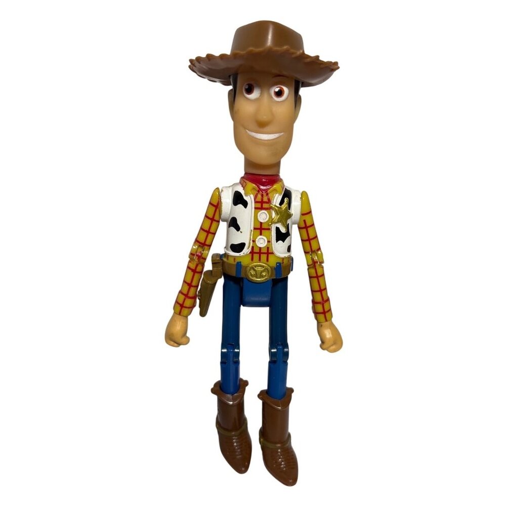 Toy Story Woody Action Figure W/ Hat Wind Up Thinkway Disney Pixar 6"